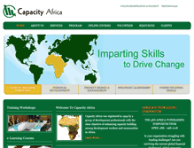 Tablet Screenshot of capacityafrica.com